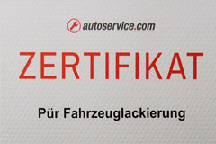 werkstattPÜR Lack - Meisterbetrieb für Karosserie- und Lackiertechnik in Ahlen | Autoservice Zertifikat